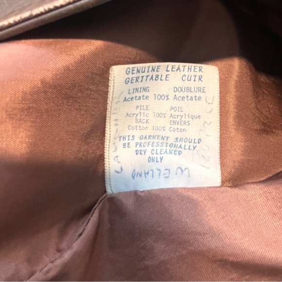 Vintage Olympic Long Leather Coat, Removable Faux Fur Liner - Picture 15 of 16